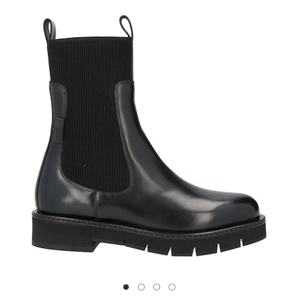 Salvatore Ferragamo Black Ankle Boots Chunky Sole